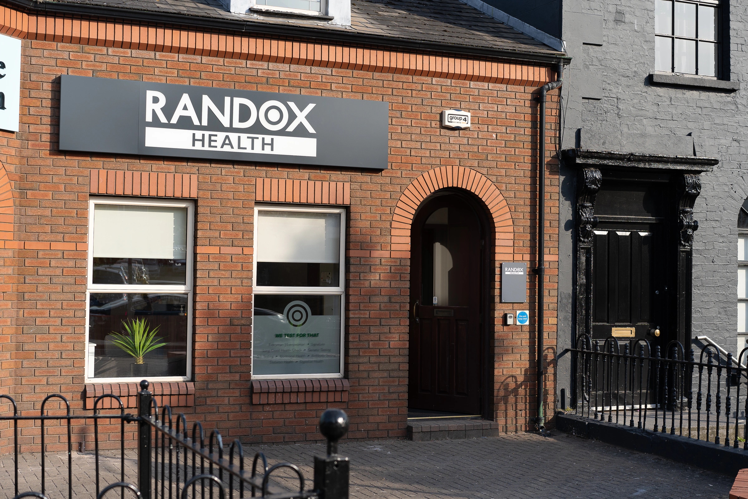 Outside the Belfast clinic